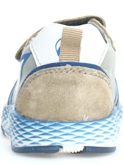 Leder-Sneakers "Althidon" in Beige/ Blau