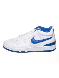 Leder-Sneakers "Attack" in Weiß/ Blau