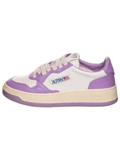 Leder-Sneakers "Autry" in Lila/ Weiß