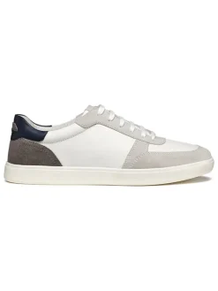 Leder-Sneakers "Avola" in Weiß/ Grau
