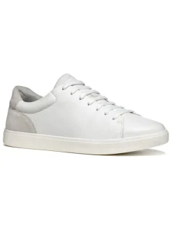 Leder-Sneakers "Avola" in Weiß/ Grau