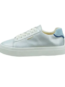 Leder-Sneakers "Avona" in Hellblau