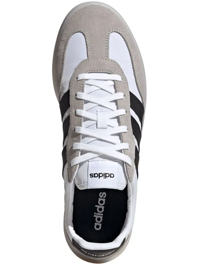 Leder-Sneakers "Barreda Decode" in Beige/ Schwarz/ Weiß