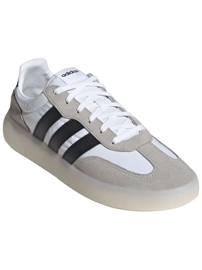 Leder-Sneakers "Barreda Decode" in Beige/ Schwarz/ Weiß