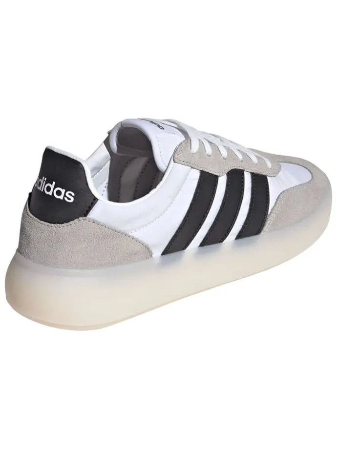 Leder-Sneakers "Barreda Decode" in Beige/ Schwarz/ Weiß