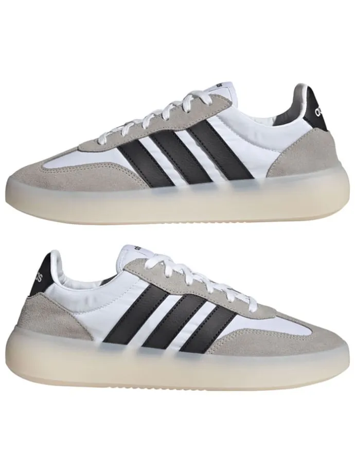 Leder-Sneakers "Barreda Decode" in Beige/ Schwarz/ Weiß