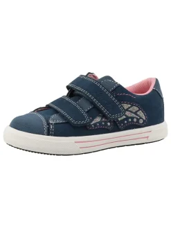 Leder-Sneakers "Bikira" in Dunkelblau