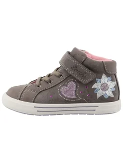 Leder-Sneakers "Brooke" in Grau