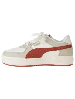 Leder-Sneakers "Ca Pro Classi" in Beige/ Rot