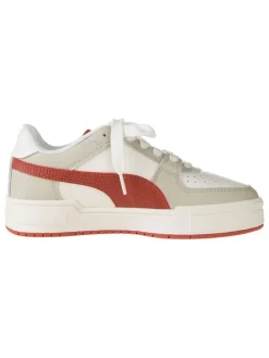 Leder-Sneakers "Ca Pro Classi" in Beige/ Rot