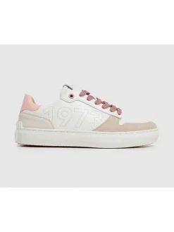 Leder-Sneakers "Camden Seal" in Weiß/ Beige