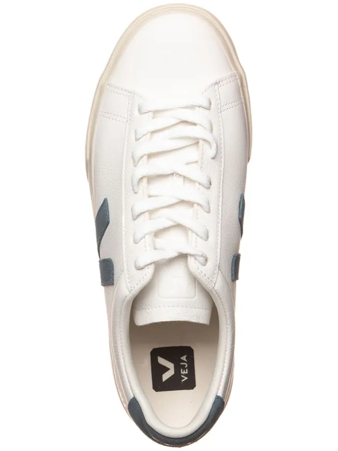 Leder-Sneakers "Campo" in Weiß/ Blau