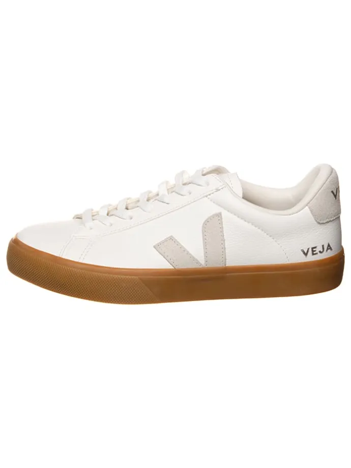 Leder-Sneakers "Campo" in Weiß/ Beige