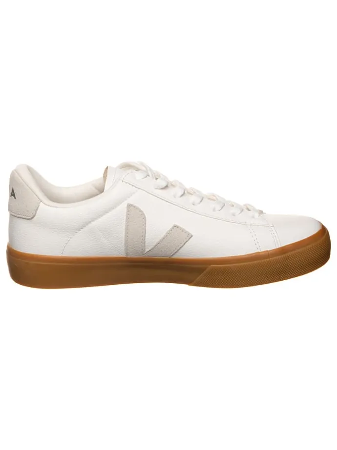 Leder-Sneakers "Campo" in Weiß/ Beige