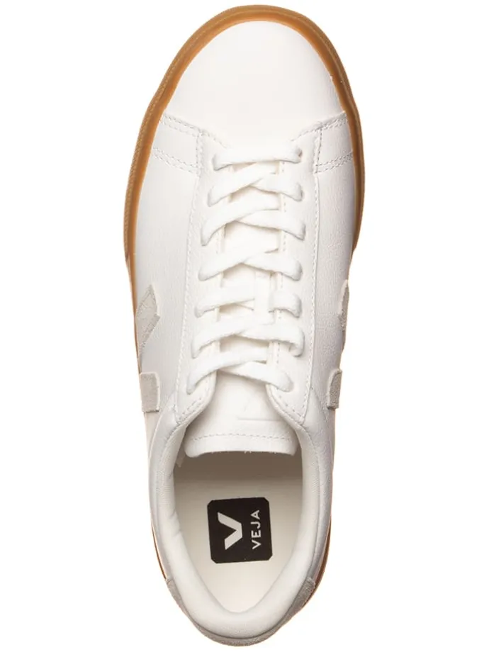 Leder-Sneakers "Campo" in Weiß/ Beige