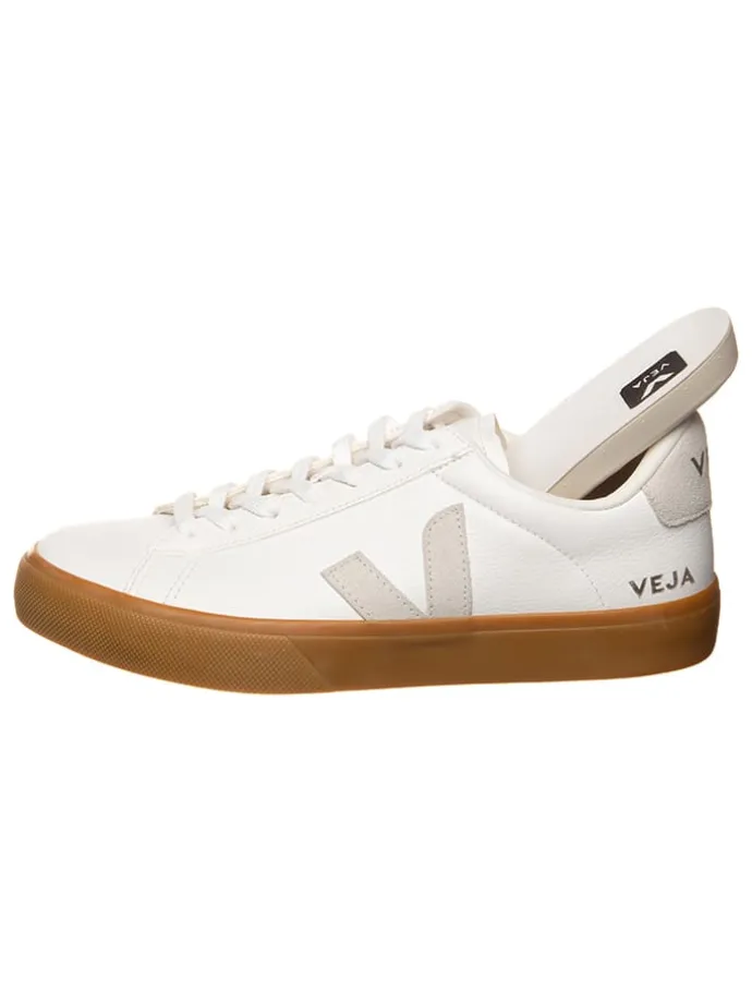Leder-Sneakers "Campo" in Weiß/ Beige