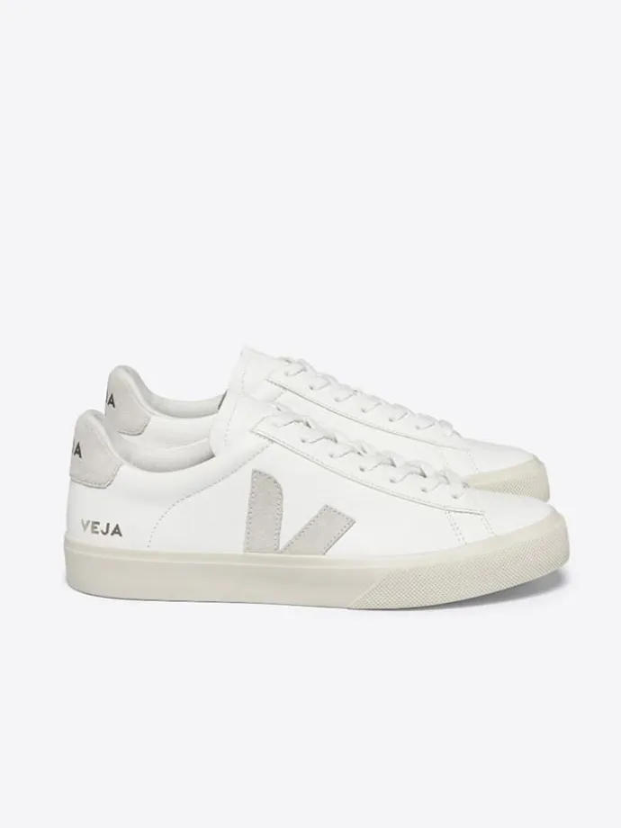 Leder-Sneakers "Campo" in Weiß/ Creme