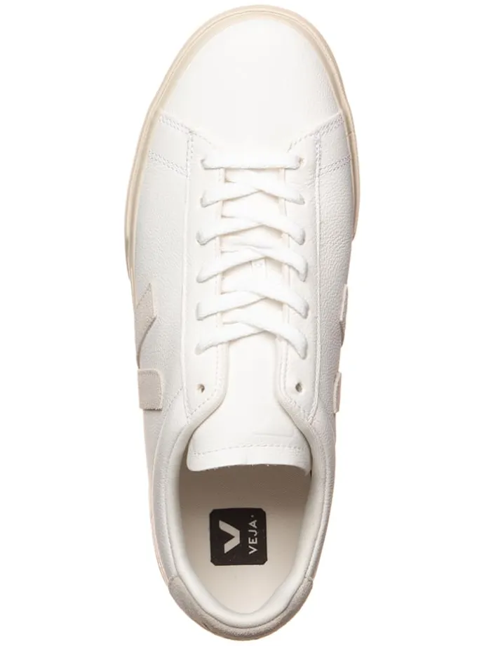 Leder-Sneakers "Campo" in Weiß/ Creme