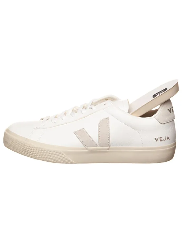 Leder-Sneakers "Campo" in Weiß/ Creme