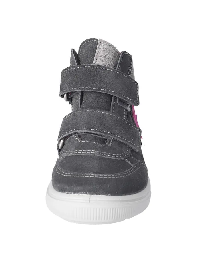 Leder-Sneakers "Caty-S" in Grau