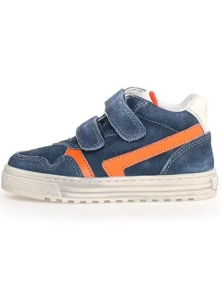 Leder-Sneakers "Ceonia" in Blau/ Orange