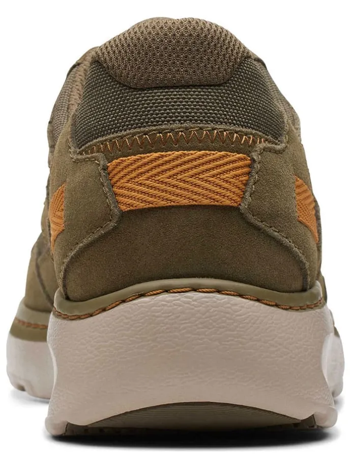 Leder-Sneakers "Chart Lite" in Oliv