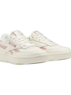Leder-Sneakers "Club C Double" in Weiß/ Rosa