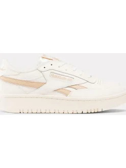 Leder-Sneakers "Club C Double Revenge" in Creme