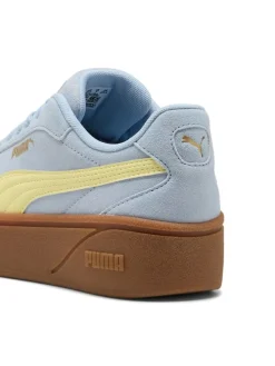 Leder-Sneakers "Club II Era" in Hellblau/ Gelb