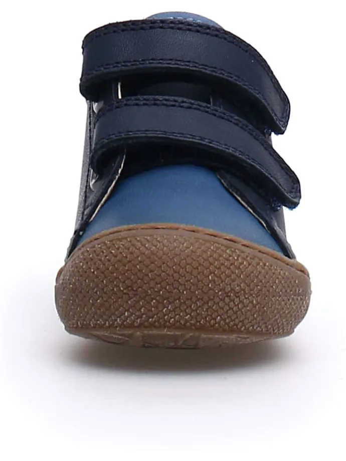 Leder-Sneakers "Cocoon in Dunkelblau/ Blau
