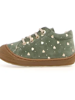 Leder-Sneakers "Cocoon" in Mint/ Gold