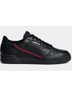 Leder-Sneakers "Continental 80" in Schwarz