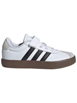 Leder-Sneakers "Court 3.0" in Weiß/ Schwarz