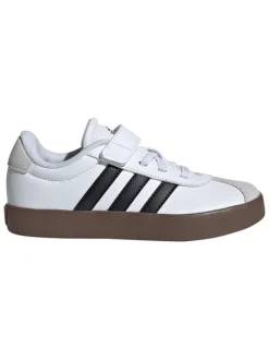Leder-Sneakers "Court 3.0" in Weiß/ Schwarz