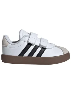 Leder-Sneakers "Court 3.0" in Weiß/ Schwarz