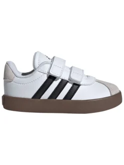 Leder-Sneakers "Court 3.0" in Weiß/ Schwarz