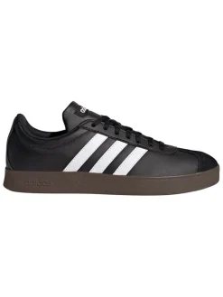 Leder-Sneakers "Court Base" in Schwarz