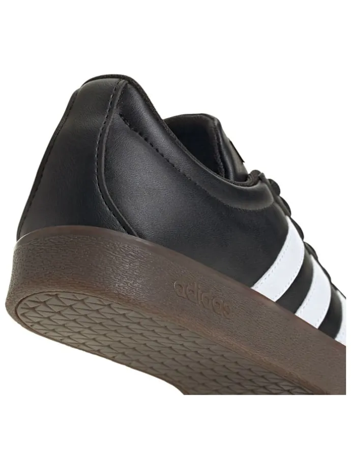 Leder-Sneakers "Court Base" in Schwarz