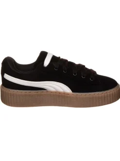 Leder-Sneakers "CREEPER PHATTY" in Schwarz/ Weiß