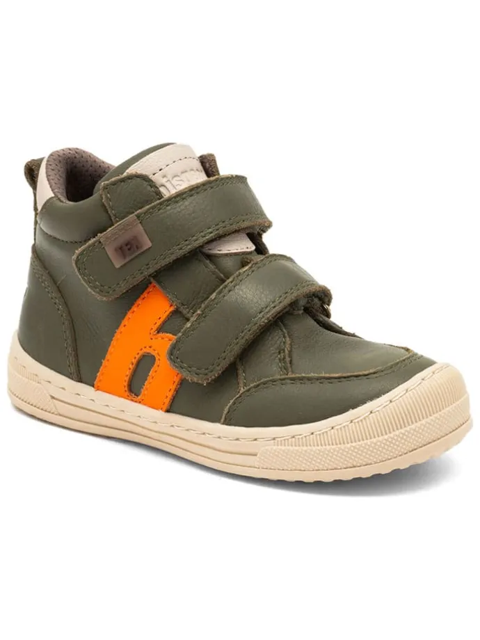 Leder-Sneakers "Dylan" in Grün