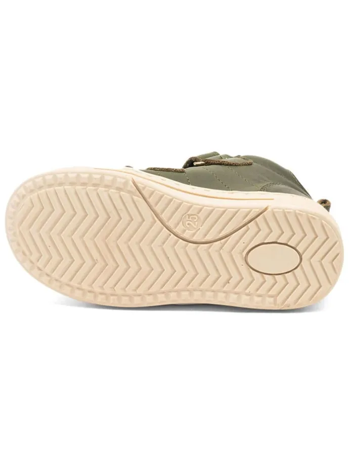 Leder-Sneakers "Dylan" in Grün