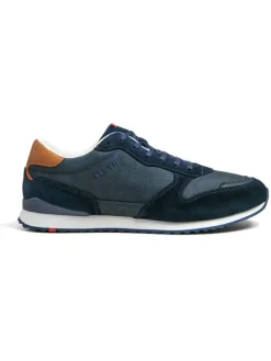 Leder-Sneakers "Edmond" in Dunkelblau