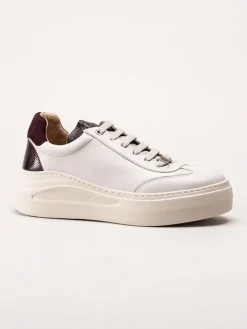 Leder-Sneakers "Fara" in Weiß