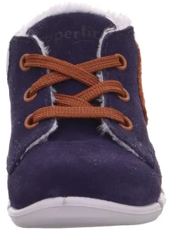 Leder-Sneakers "Flexy" in Dunkelblau