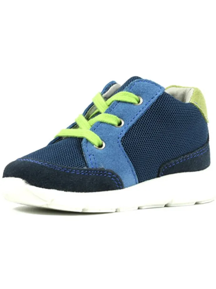 Leder-Sneakers "Hero" in Dunkelblau