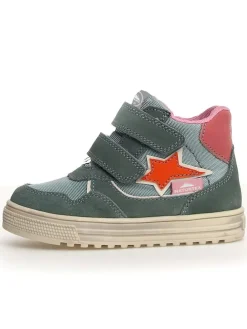 Leder-Sneakers "Hess 3" in Türkis/ Pink