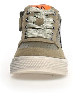 Leder-Sneakers "Hess" in Khaki