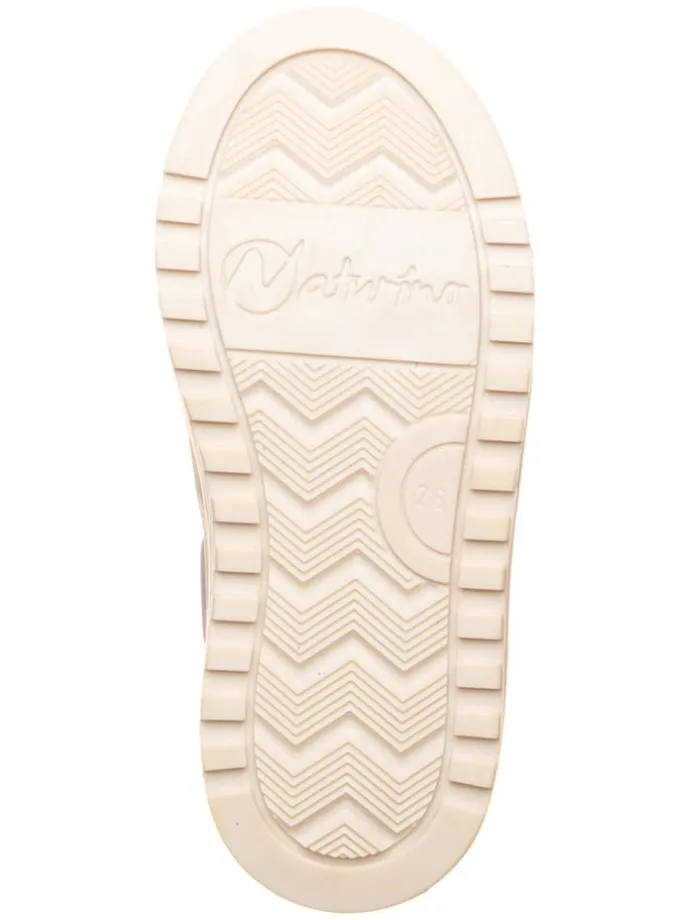 Leder-Sneakers "Hess" in Weiß/ Grau