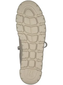 Leder-Sneakers in Beige