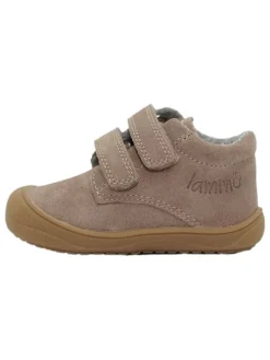 Leder-Sneakers in Beige